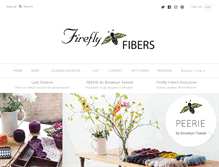 Tablet Screenshot of fireflyfibers.com